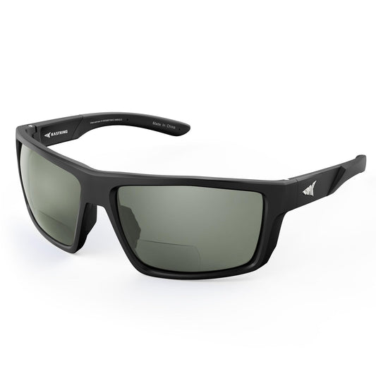 KastKing Waccamaw Bifocal Polarized Sunglasses, Bifocal x2.0 Magnifications, Polycarbonate Lenses, Full Wrap Frame Design, Sports Reader Sunglasses for Men & Women, UV400 Protection