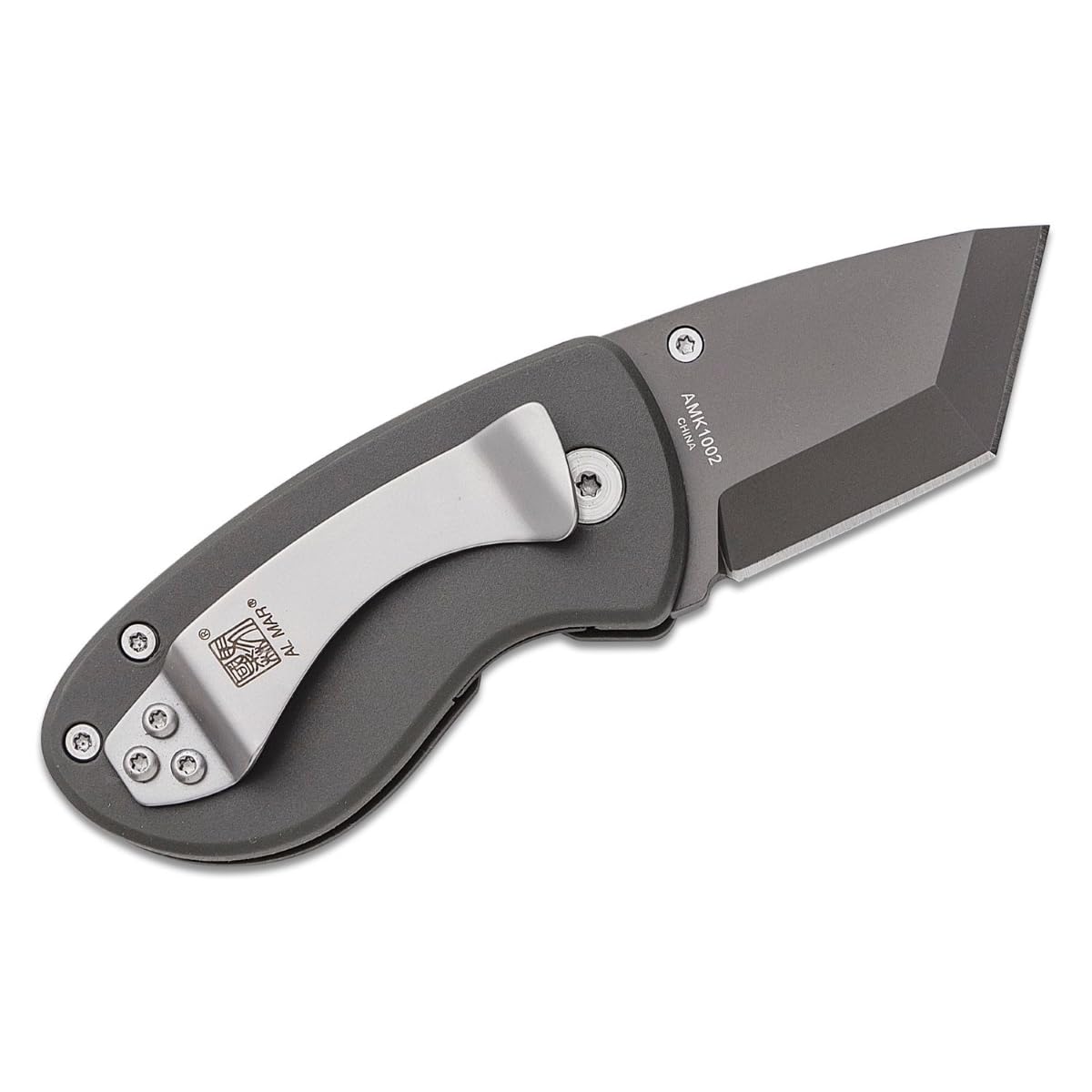 Al Mar Knives - Havana Clipper D2/POM DK Charcoal Gray Handle C