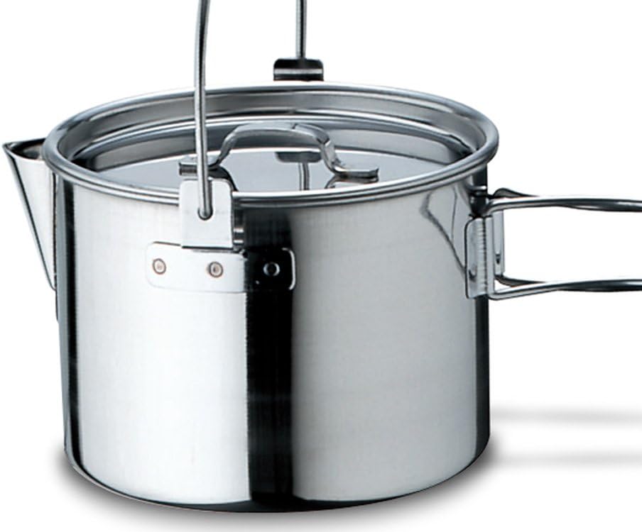 Snow Peak Kettle No. 1 - Stainless Steel Kettle for Outdoor Cooking - Durable Camping Kettle for Camping & Hiking