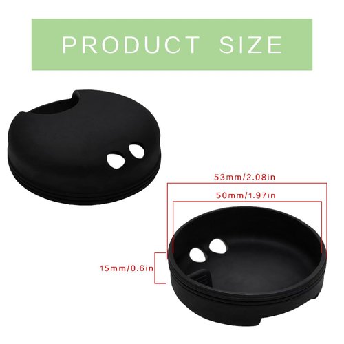 Leewoth 2Pcs Silicone Splashguard for Nalgene 32 oz Wide Mouth Water Bottle Accessories with Drinking Spout and Ventilation Holes