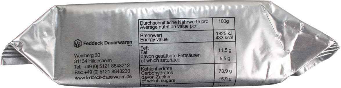 Genuine German Army Survival Food Pack - 4 Hardtack Biscuit Packs (125g) - NATO MRE Crackers