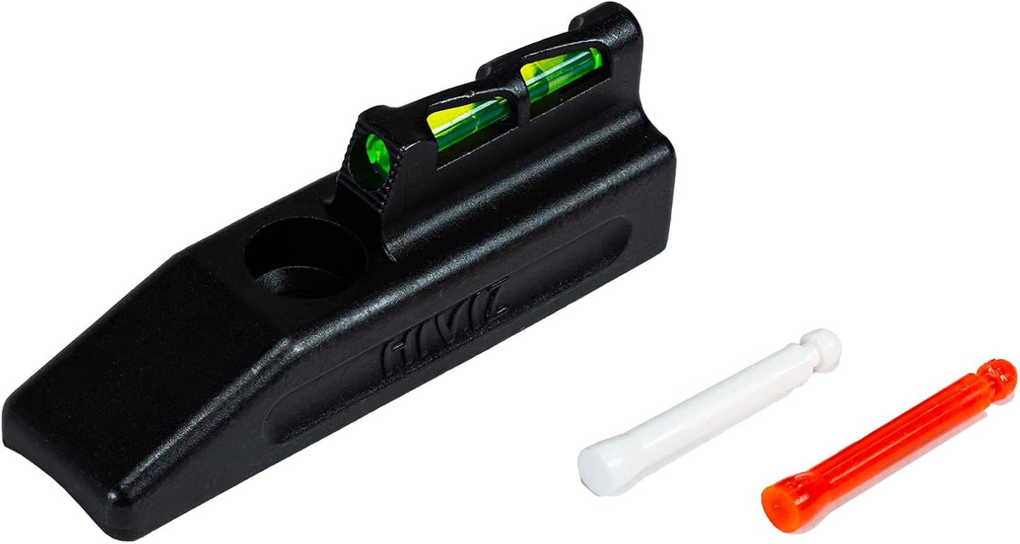 HIVIZ HRBLW01 Ruger Mark II and Mark III Interchangeable LITEWAVE Front Handgun Sight Green, Red, and White, One Size