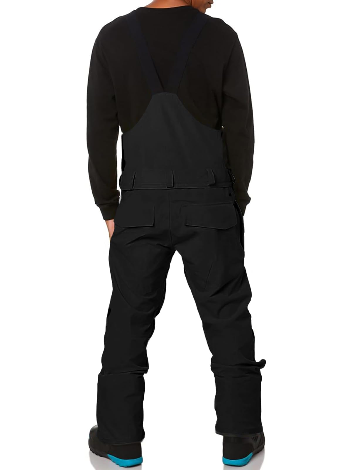 Newffr Men’s Snow Bib Water-Resistant Insulated Waterproof Snow Pants Ski Snowboard Overalls