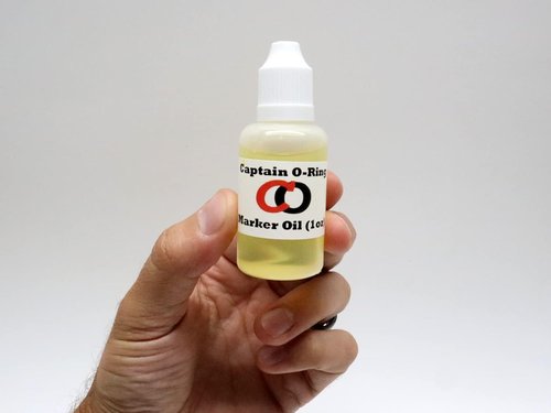 Captain O-Ring Paintball Marker Oil Lube (1oz) - Premium Dropper Lubricant for Air Guns