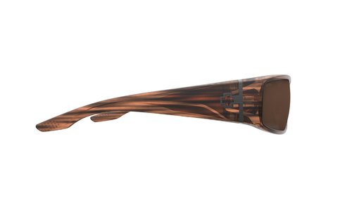 Spy Optic Men's Cooper Rectangular Sunglasses, Brown Stripe Tort-Happy Bronze, 60mm