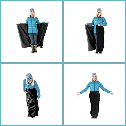 Mozy Tall | The Wearable Thermal Wrap for The Outdoors | 2" Inches Taller | Black