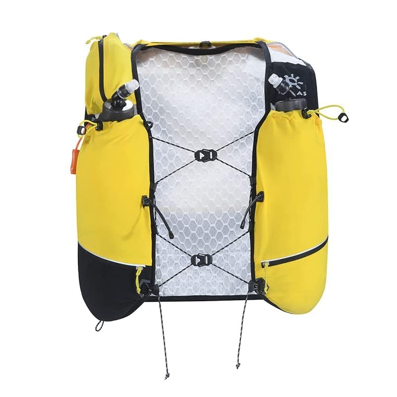 KAILAS AIR 13L Running Vest Hydration Backpack Hydration Vest Water Backpack Lightweight with Two TPU Water Bladders for Women Men Trail Cycling Hiking Black/Yellow S