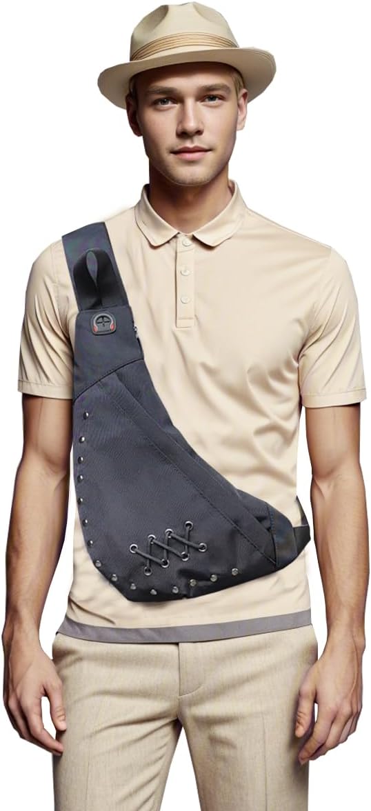 Nylon Sling Chest Bag Daypack Bicycle Travel Gym Backpack