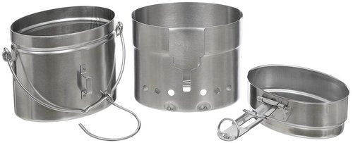 MFH Swed M40 Stainless Steel 3-Piece Cooking Set