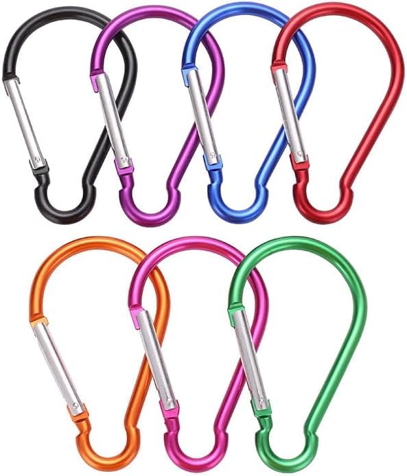 5Pcs Carabiner Clip 4 inch Aluminum Carabiner Clip Big Spring Snap Key Chain Hook Caribeaner for Durable Carabeaner Keychain Clip Great for Keychains and Gear Organization Accessory Outdoor