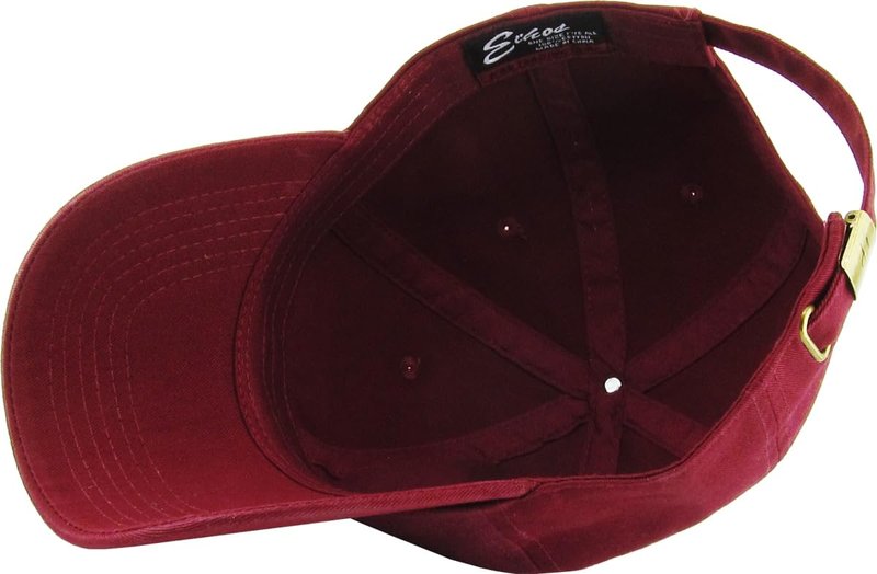 KBETHOS Classic Cotton Dad Hat, Burgundy, Adjustable
