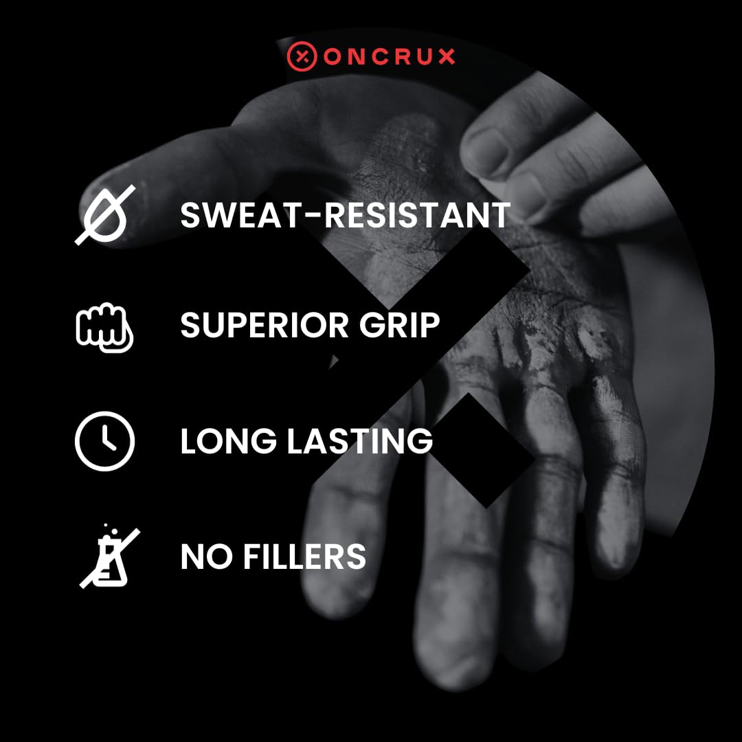 ONCRUX Gym Chalk Blocks - Weight Lifting Chalk Block - Workout Chalk for Weightlifting - Hand Chalk for Gymnastics Rock Climbing Chalk 8x2oz Blocks|1LB