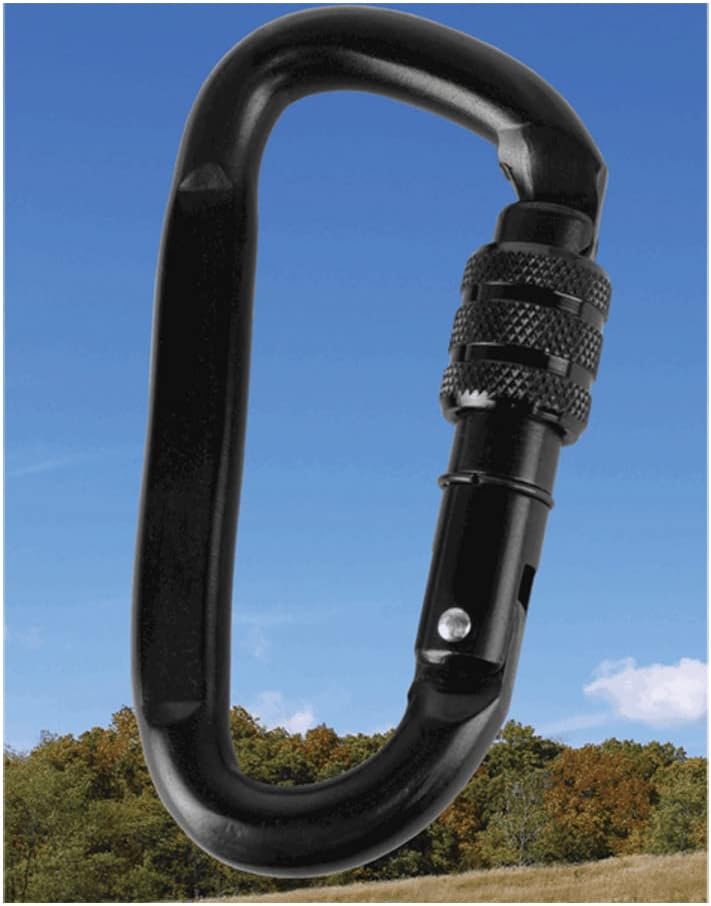 Muddy Outdoors Safety Harness Heavy-Duty Aluminum/Steel Easy to Use One-Hand Design Carabiners for Tree Climbing & Hunting