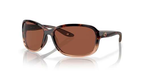 Costa Woman Sunglasses Shiny Tortoise Fade Frame, Copper Lenses, 58MM