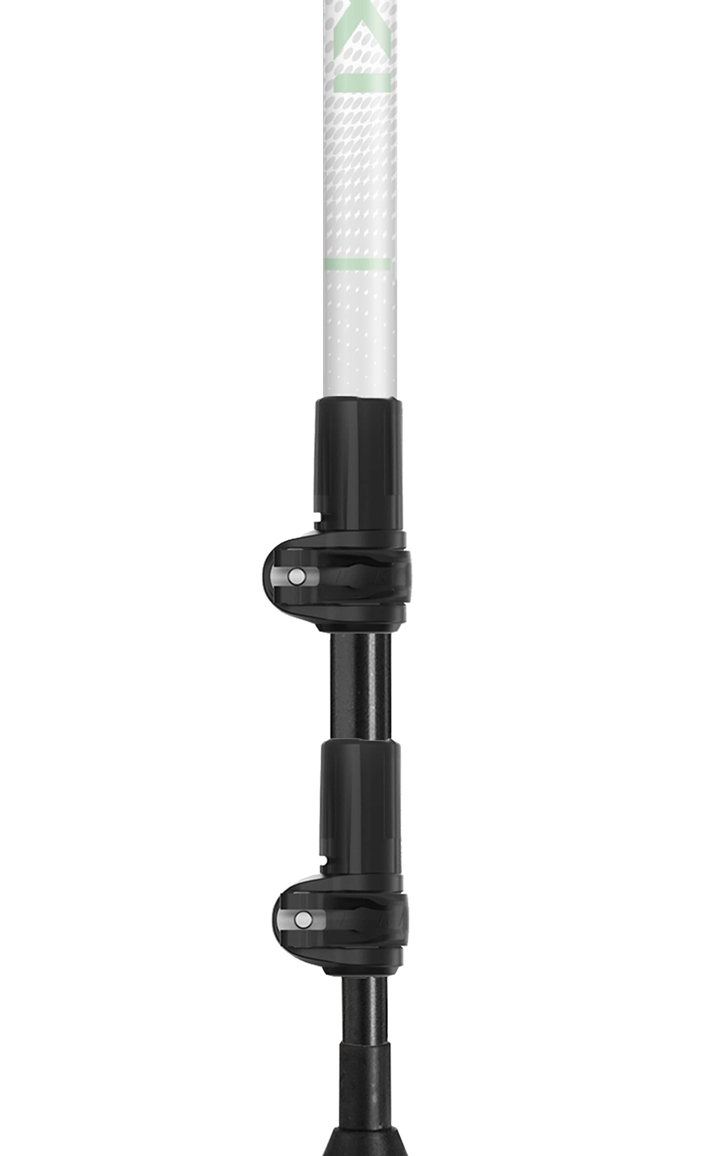LEKI Cressida Cork Lite Aluminum Adjustable Lightweight Walking Poles for Trekking & Hiking - White-Silver-Green - 90-125 cm