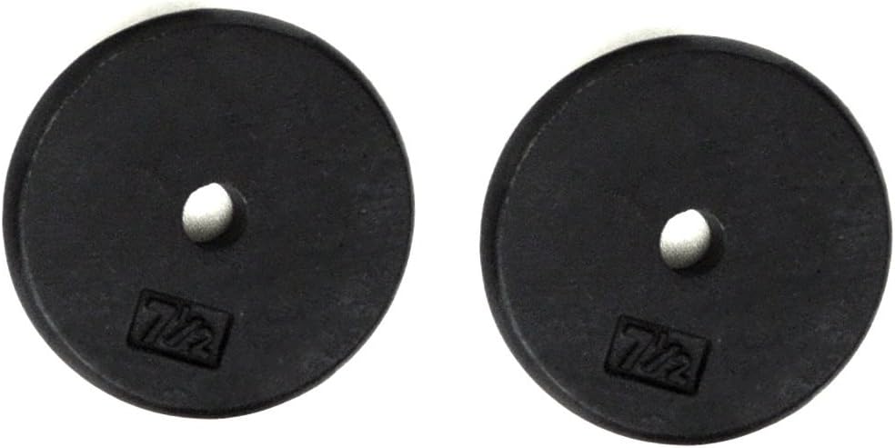Ader Standard 1" Hole Cast Iron Weight Plate-Black