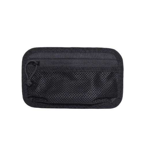 Tactical Outdoor Cellphone Admin EDC Pouch Hook Back Panel Vest Backpack Insert Modular Fasteners Mesh Pocket with YKK Zipper for Tools, Gadgets,Travel Accessary