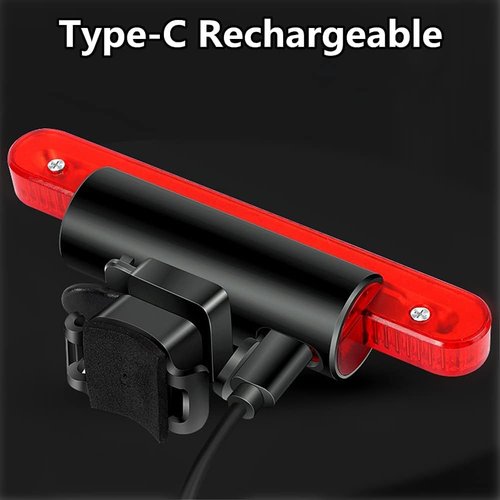 Bike Tail Light, WASAGA Bicycle Rear Light Sport LED USB Rechargeable Red High Intensity Waterproof 4 Light Modes Backpack Strobe Bike Back Light
