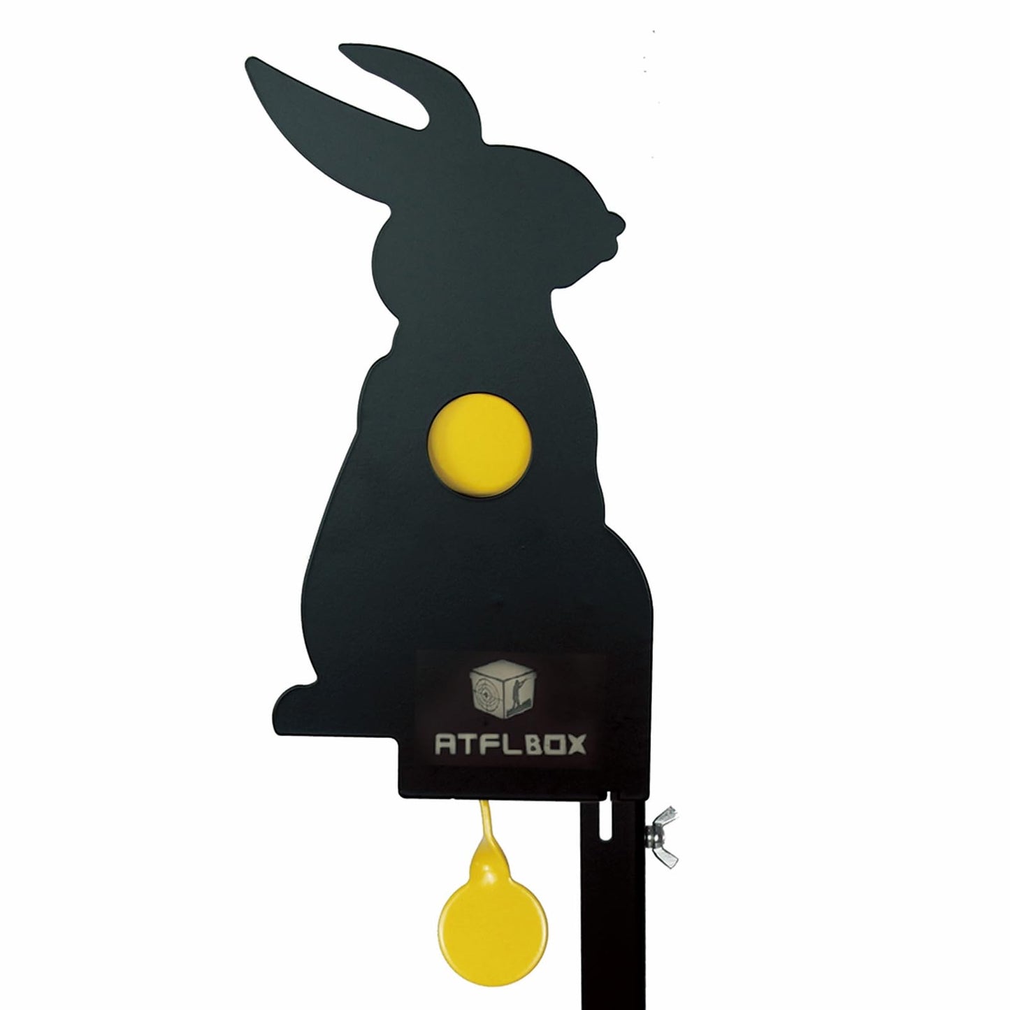 Atflbox Metal Rabbit Reset Target, Air Rifle Animal Silhouette Shooting Targets for Outdoor and Backyard, Rated for Airgun Pellet .177 .22 Caliber