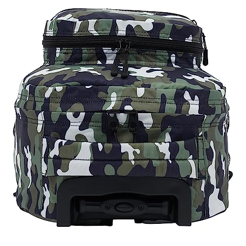 Travelers Club Rolling Backpack, Camo, 18 Inch