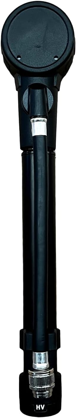 MTB High Pressure Suspension Shock Pump (300 PSI Max) for Mountain Bike Forks & Rear Suspension Systems with Easy Attach Nozzle for Maximum Pressure