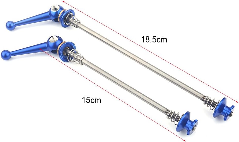 2Pcs ycle Skewers Ultralight Titanium Alloy Quick Release Skewers Set Bike Replacement Repair Parts Accessory For Mtb Road Bike (Red) Lightweight Quick Release Skewers Carbon Fiber ycle Skew