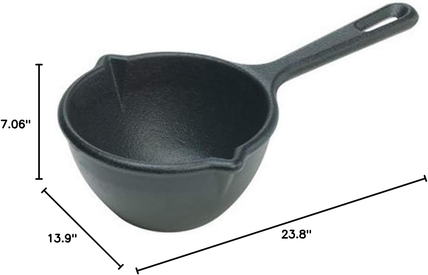 Lodge Cast Iron Melting Pot, Pre-Seasoned, 15-Ounce