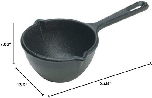 Lodge Cast Iron Melting Pot, Pre-Seasoned, 15-Ounce