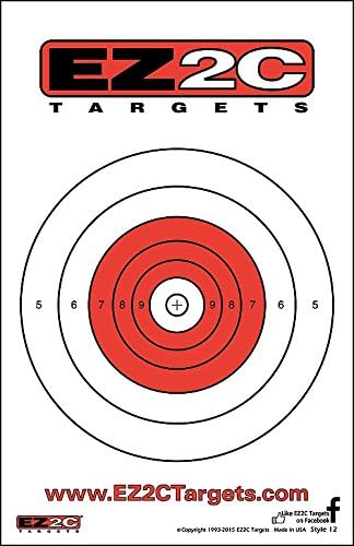 200 EZ2C Paper Shooting Targets - Eight Popular Styles Combo Package to Practice on Gun Range, 11 x 17