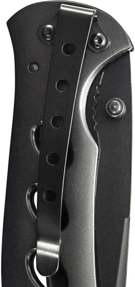 Smith & Wesson Oasis SW423B 7.5in S.S. Folding Knife with a 3.2in Drop Point Blade and Titanium Coated Handle for Outdoor, Tactical, Survival and EDC