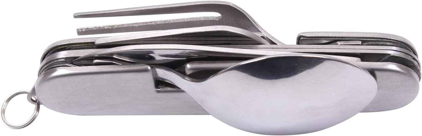 Rothco Folding Chow Set | Portable Camping Utensils & Bowl for Outdoor Dining