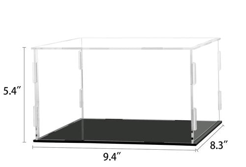 Hat Display Case Baseball Football Cap Display Case Stand Holder Clear Acrylic Box Square UV Protection Protection Storage Cover