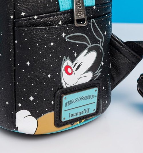 Loungefly Pinky and The Brain Take Over The World Mini-Backpack - Entertainment Earth Exclusive