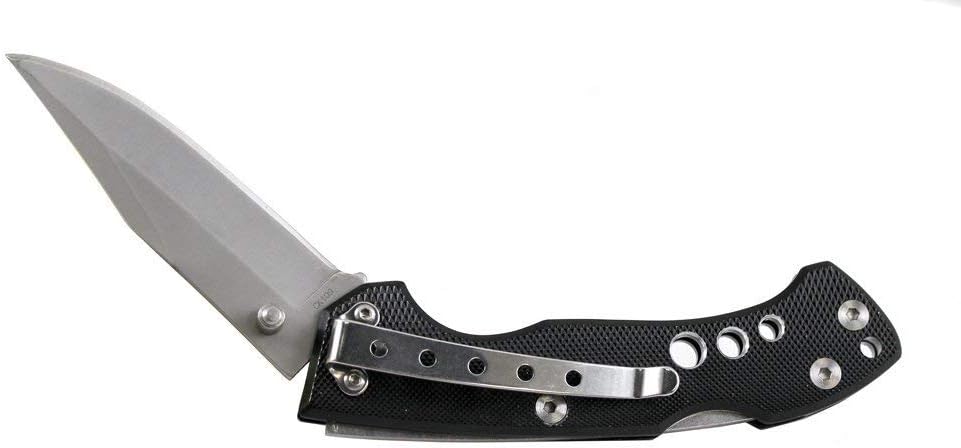 Smith & Wesson 24/7 CK109 7.4in High Carbon S.S. Folding Knife with 3in Clip Point Blade and Aluminum Handle for Outdoor, Tactical, Survival and EDC