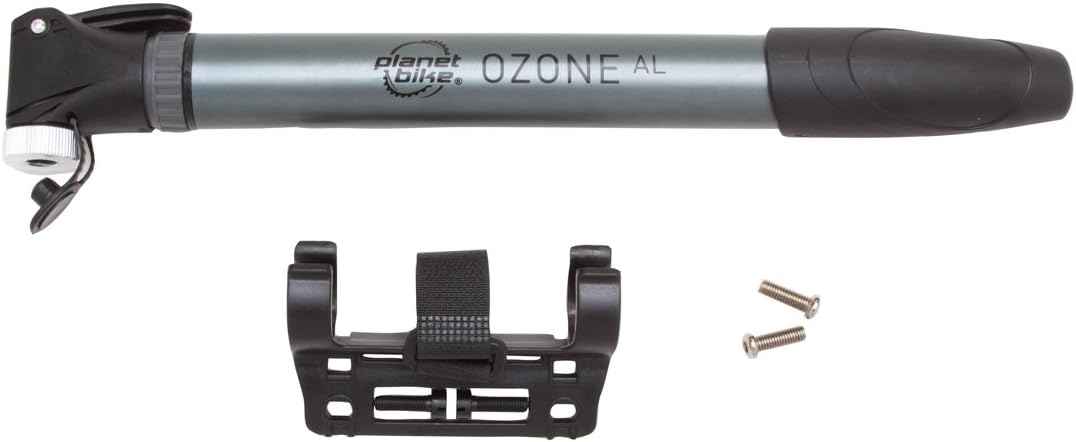 Planet Bike Ozone AL mini bike pump,Silver