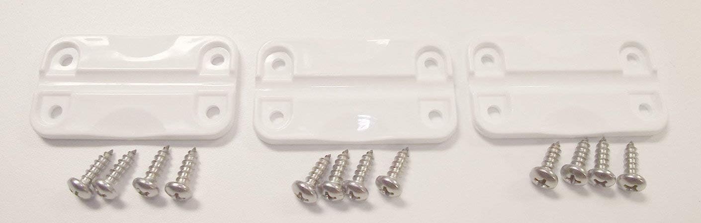 JSP Manufacturing New AFTERMARKET Igloo Cooler Plastic Hinges + Stainless Screws (2)
