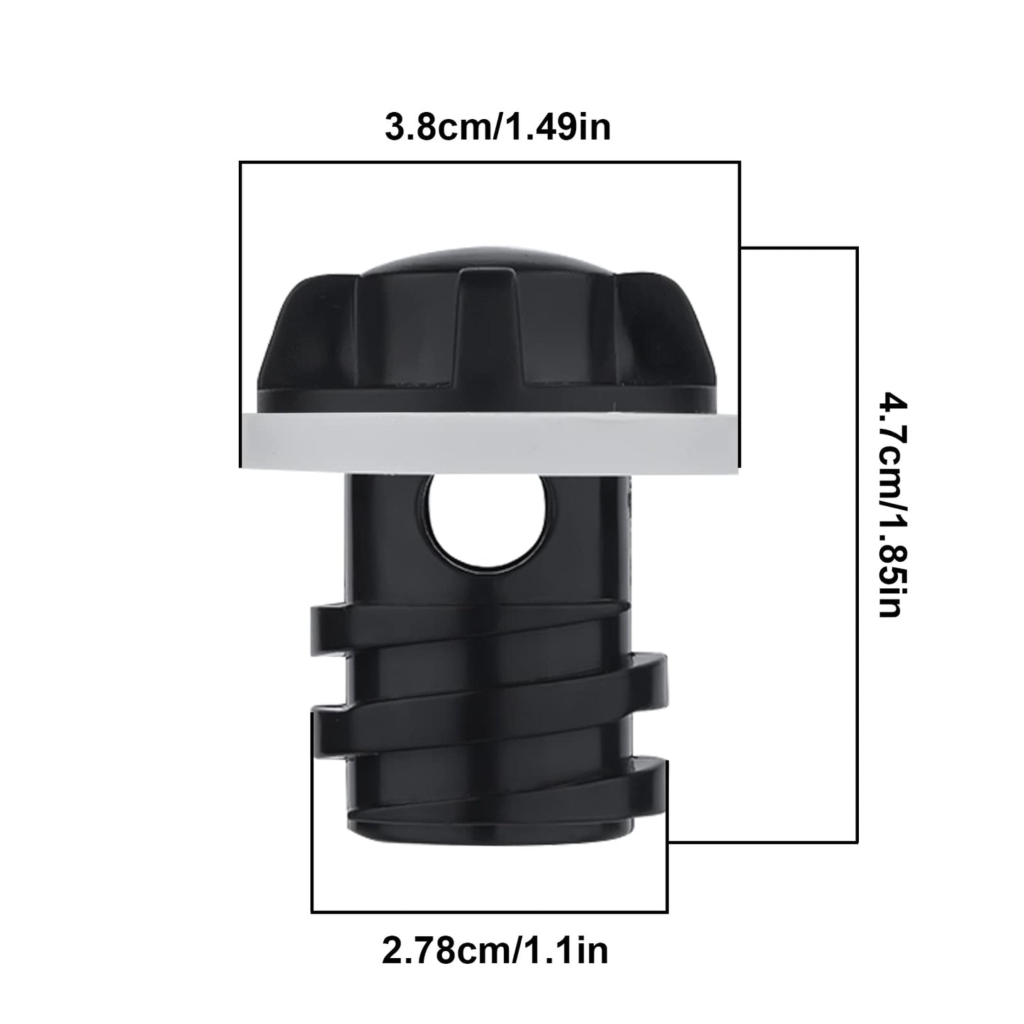 2 Pack Cooler Drain Plug, Replacement Cooler Drain Plug Compatible with Yeti's Line of Roadie, Tundra, and Tank Coolers Fit for ORCA Coolers (Black, Orange)