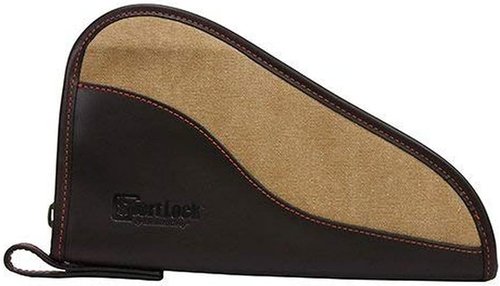 Birchwood Casey 10" Handgun Brown Leather/Tan Canvas - Black