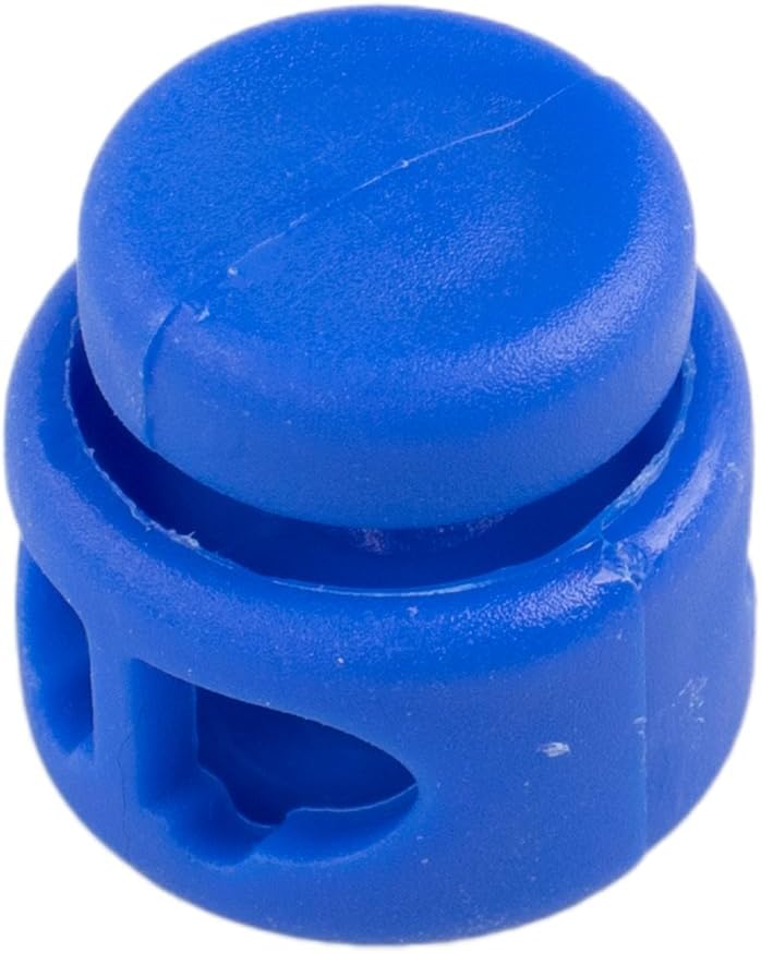 Paracord Planet Double Barrel Black Cord Lock Draw String Toggle Stopper (10 Pack)
