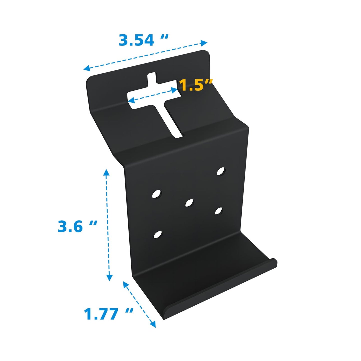 Atflbox T Post Target Hanger for AR500 Steel Targets, 4 Pack T Post Steel Target Mounting Bracket, Steel Shooting Target Mounting Hardware for Precision Shooting