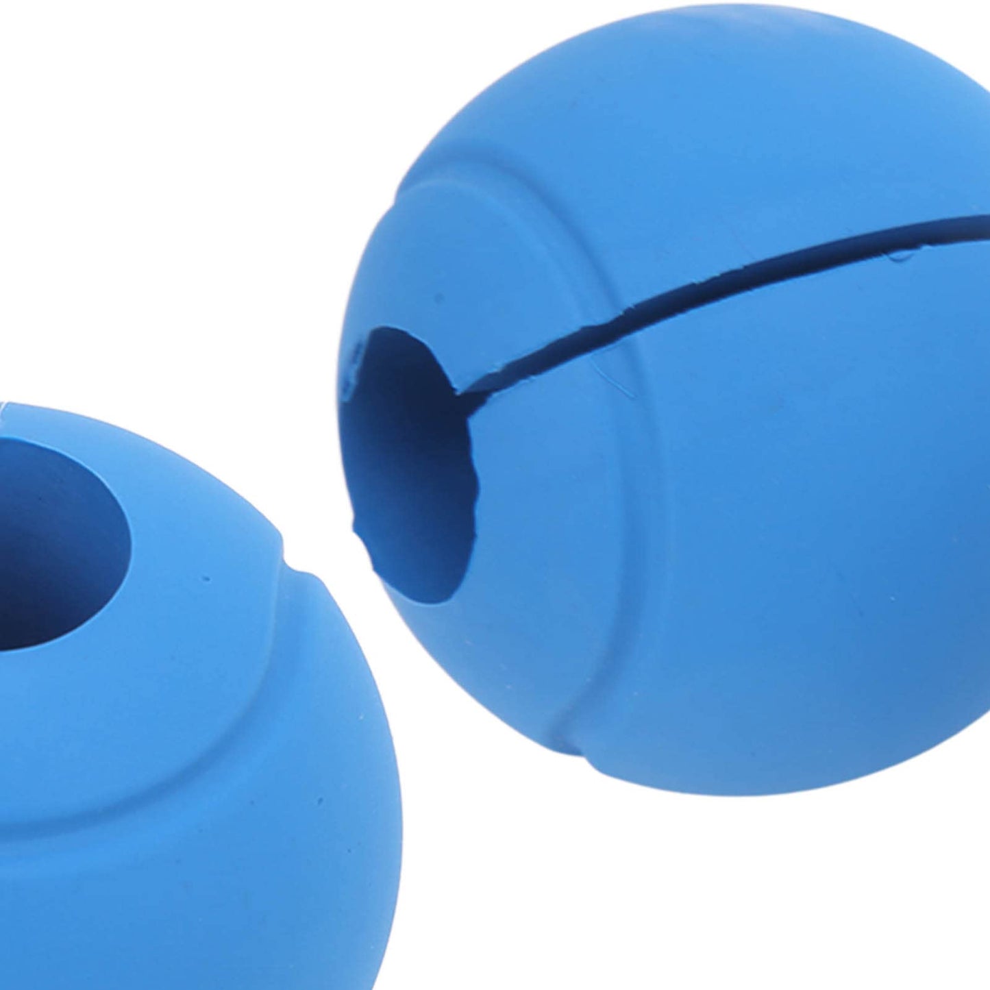Dilwe Barbell Grips, 1 Pair of Barbell Dumbbell Curved Grip Round Spherical Silicone Non Slip Thickened Grip for Massive Arm and Muscle Building (Blue)