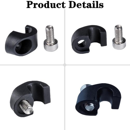 Zhouocea 4 PCS Brake Cable Hose Clamps Removable Bicycle Cable Clamps Bike Cable Clips Bicycle Fork Brake Cable Housing Clamps for Mountain Bike