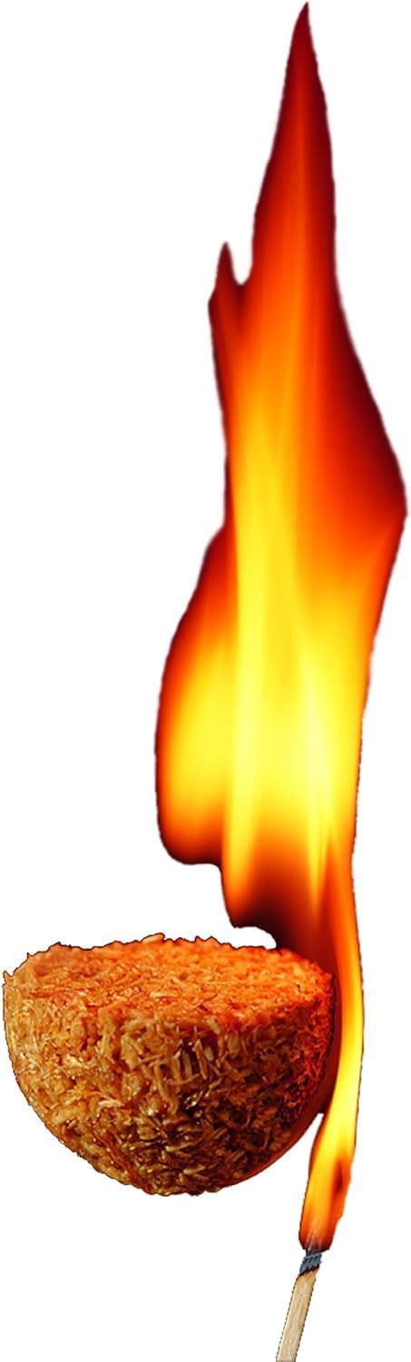 N50VBOX Firestarters Box of Fire-Starting Nuggets, 50 Count,Tan