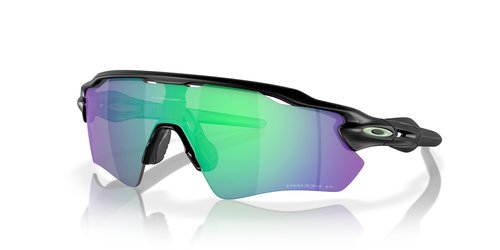 Oakley Men's OO9208 Radar EV Path Rectangular Sunglasses, Matte Black/Prizm Jade Polarized, 38 mm