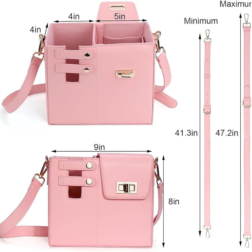 2025 New Stanley Purse Cup Holder Bag Crossbody Water Cup Storage Bag Portable Cups Purses Stanley Cup Purse Holder 40 Oz (Khaki)