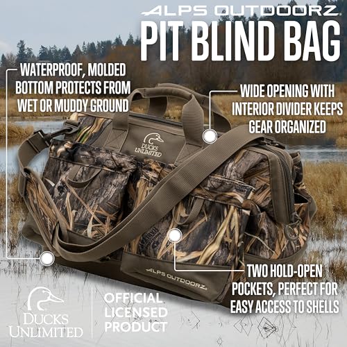 ALPS OutdoorZ Ducks Unlimited Pit Blind Bag - Mossy Oak Shadow Grass Habitat