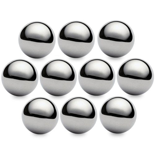 Paracord Planet Polished Steel Ball Bearings – Sizes Include ¾”, 1”, 1 ¼”, 1 ½”, 1 ¾”, 2” – Packs of 5, 10, & 20