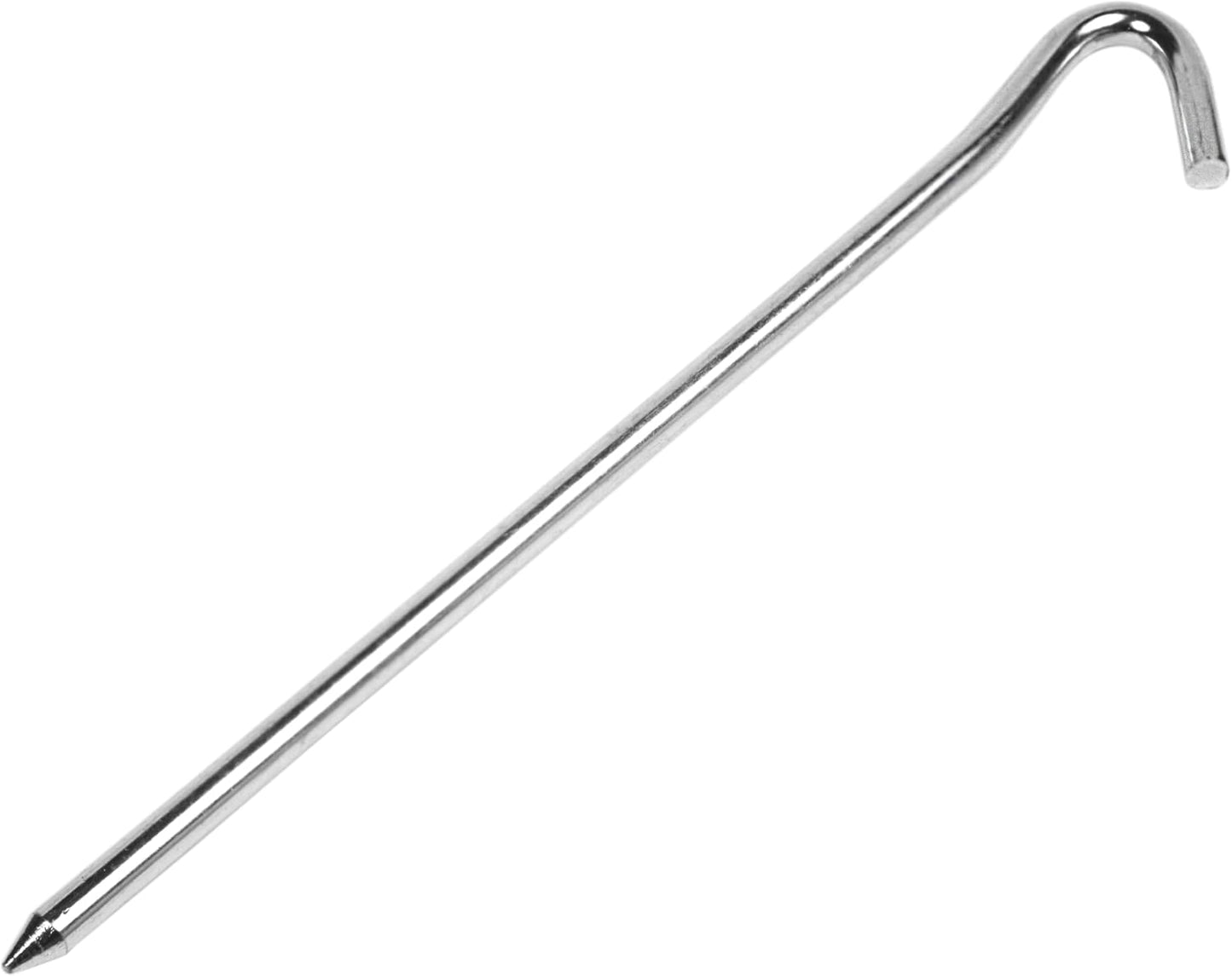 Coghlan's Steel Tent Pegs 7" 4-Pack– Rust-Resistant, 5mm Diameter Stakes with 1-Inch Hook for Tents, Tarps & Mosquito Nets – Durable Ground Pegs for Small to Medium Tents