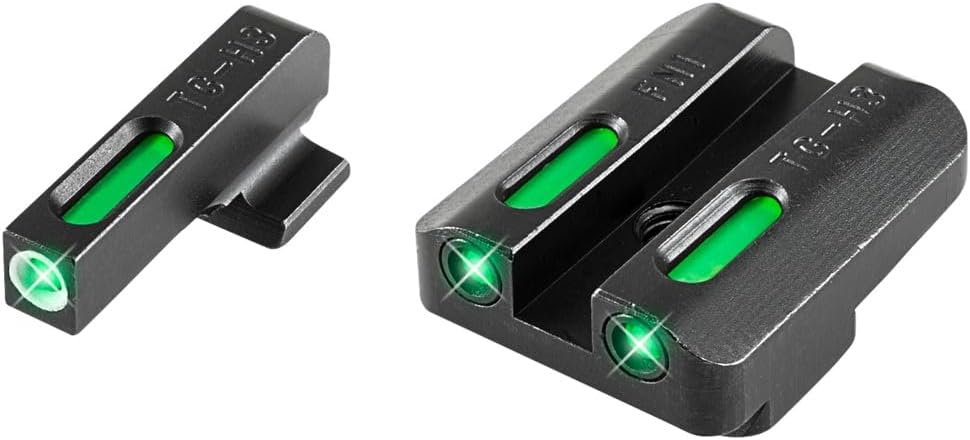 TRUGLO TFX Handgun Sight | Durable Shock-Resistant Compact Brightly Glowing Tritium & Fiber-Optic Xtreme Day/Night Sight for Handguns