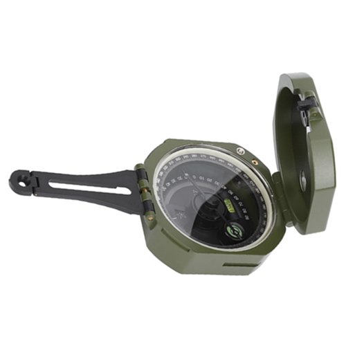 Geology, Professional Lensatic with Fluorescent Display, Magnetic Declination Adjuster, for Geological Survey and Orienteering